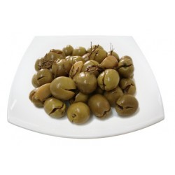 Split olives with typical...