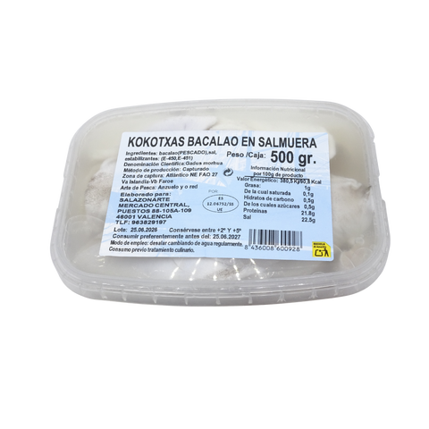 Cocochas (kokotxas) de Bacalao Skrei